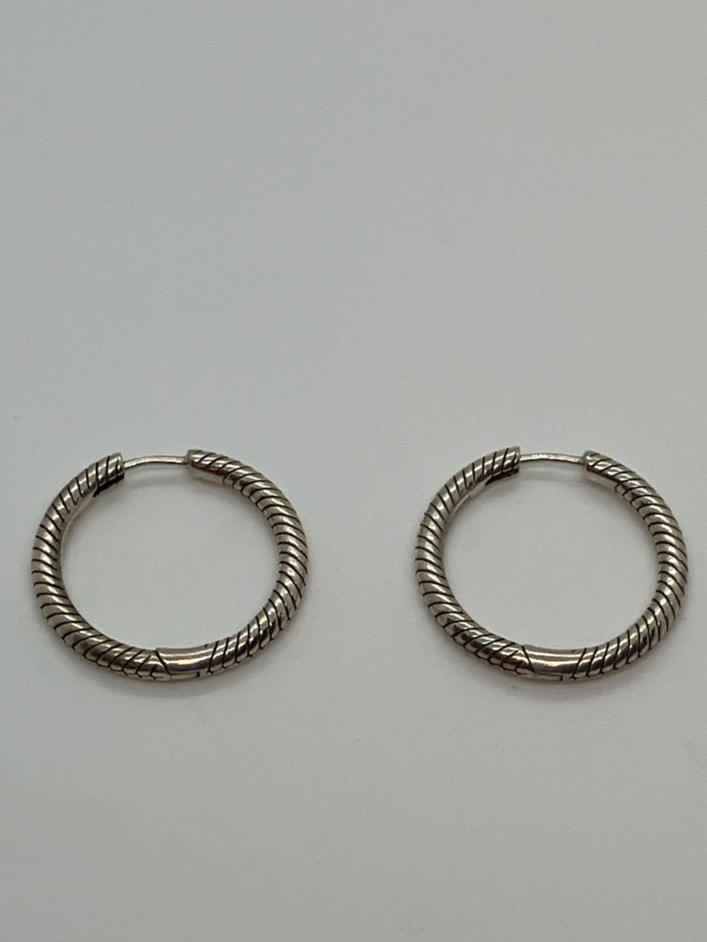 Pandora Moments 925 ALE Charm Hoop Earrings Sterling Silver | 25mm